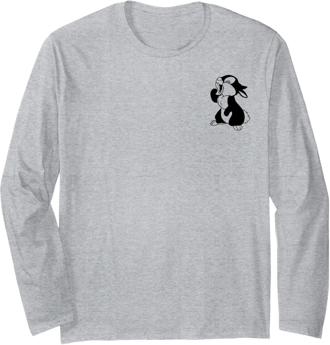 Disney Bambi Thumper Left Chest Vintage Bunny Icon Langarmshirt