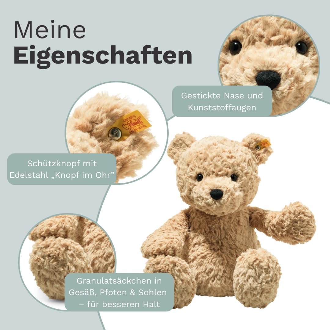 Steiff Kuscheltier Jimmy Teddybär, Süsses Stofftier, Kinder, Jungen & Mädchen, Soft Cuddly Friends,