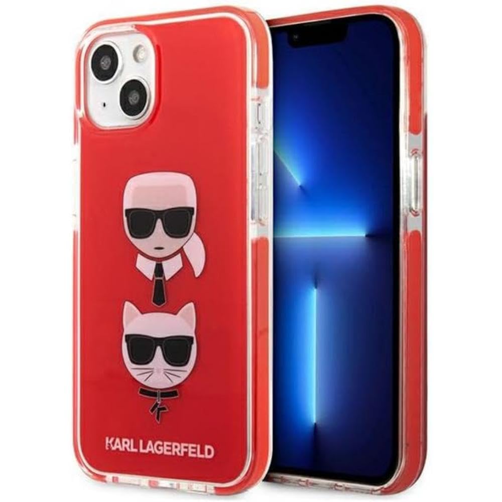 KARL LAGERFELD KLHCP13STPE2TR Hülle für iPhone 13 Mini 5,4" rot Karl&Choupette H