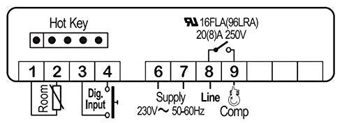 Dixell XR02CX-5N0C1 Elektronikregler für Frenox VNL14-3T, VNLF14-3T, VNL7-ST, VNNF14-3T, MCC-Trading