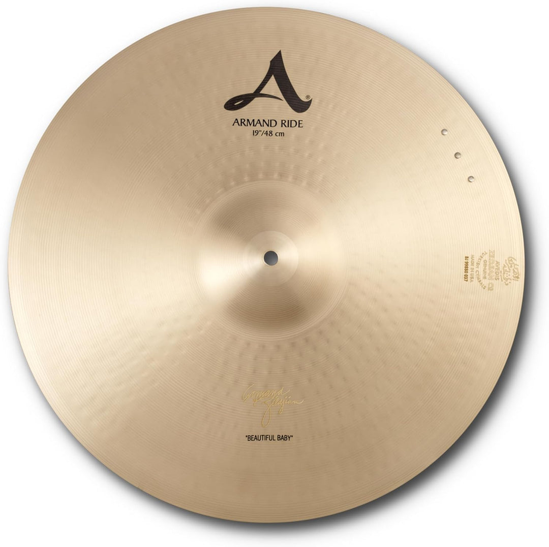 Zildjian A Zildjian Series - 19" Armand Zildjian Beautiful Baby Ride with 3 Rivets