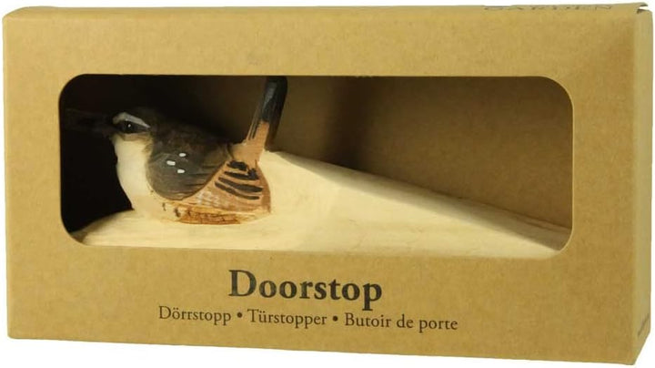 Wildlife Garden WG587 Türstopper Zaunkönig - Handgeschnitzt