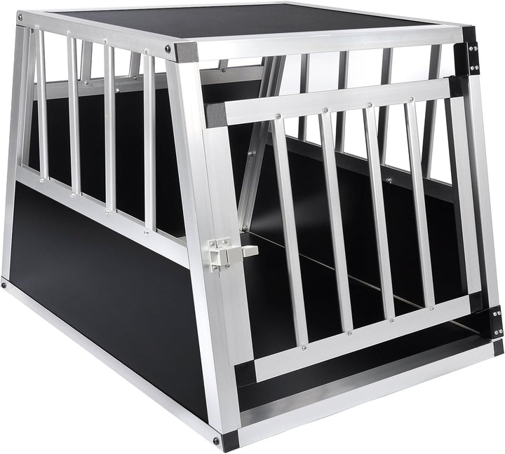 EUGAD Hundetransportbox Alu Hundebox Reisebox Autobox für kleine/mittlere Hunde Französische Bulldog