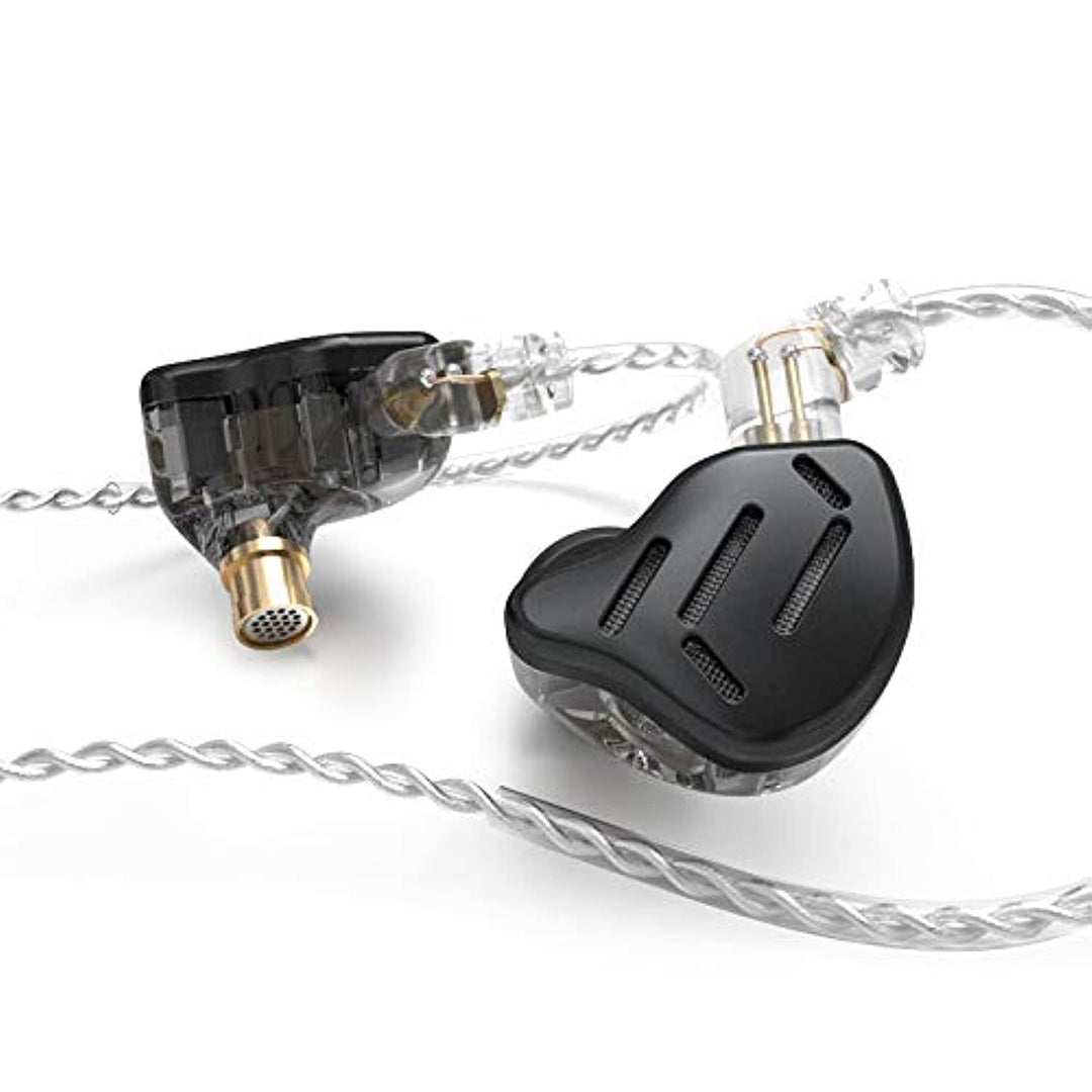 Linsoul KZ Zax 1DD+7BA Hybrid Driver HiFi in-Ear Earphones with Zin Alloy Shell, Detachable 2 Pin 0.