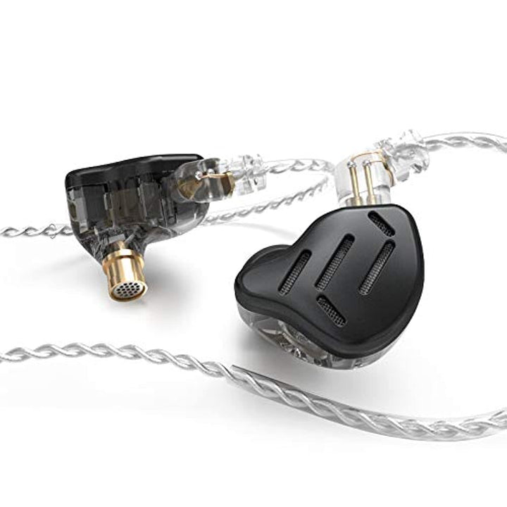 Linsoul KZ Zax 1DD+7BA Hybrid Driver HiFi in-Ear Earphones with Zin Alloy Shell, Detachable 2 Pin 0.