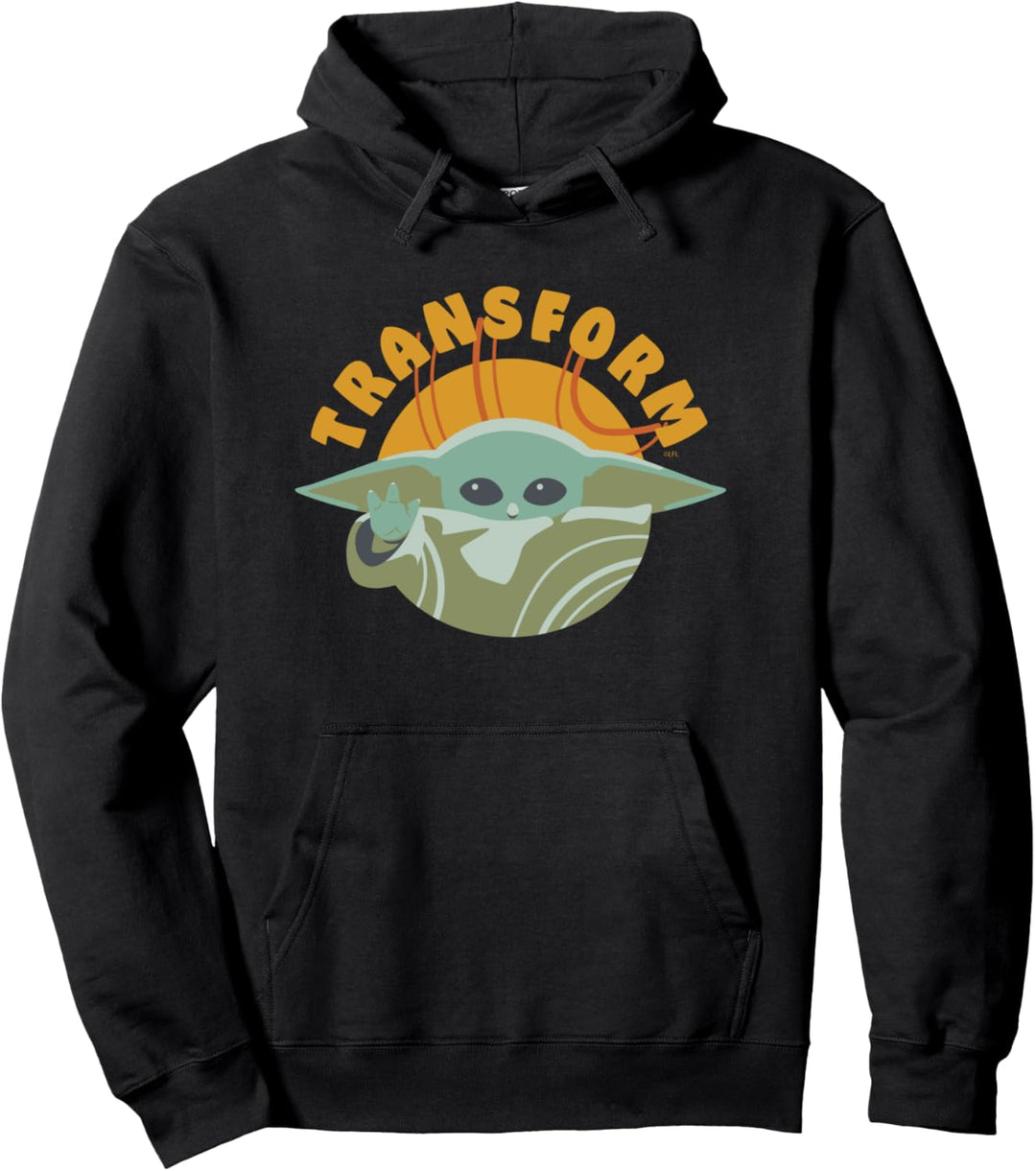 Star Wars The Mandalorian Grogu Transform Pullover Hoodie