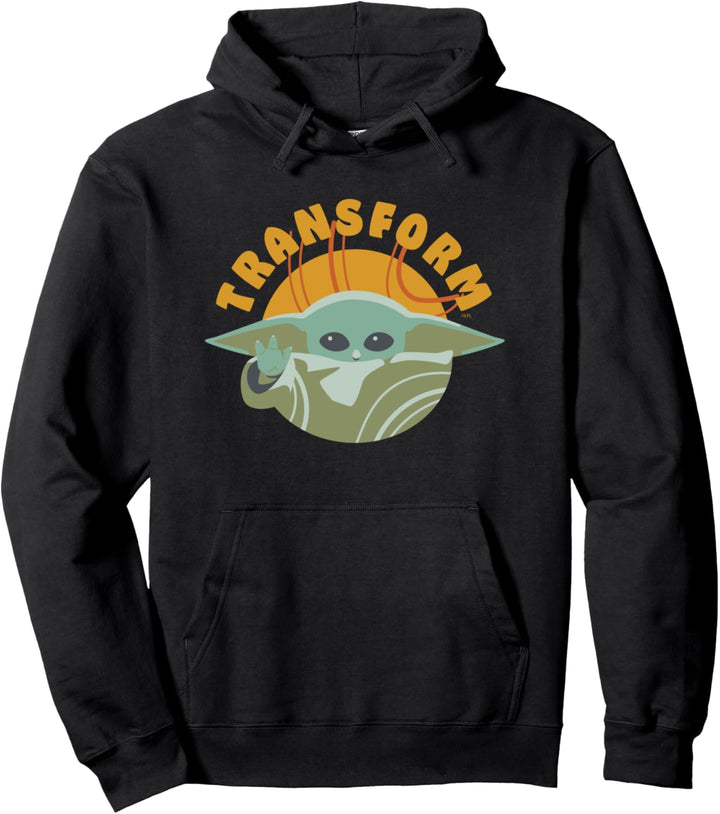 Star Wars The Mandalorian Grogu Transform Pullover Hoodie