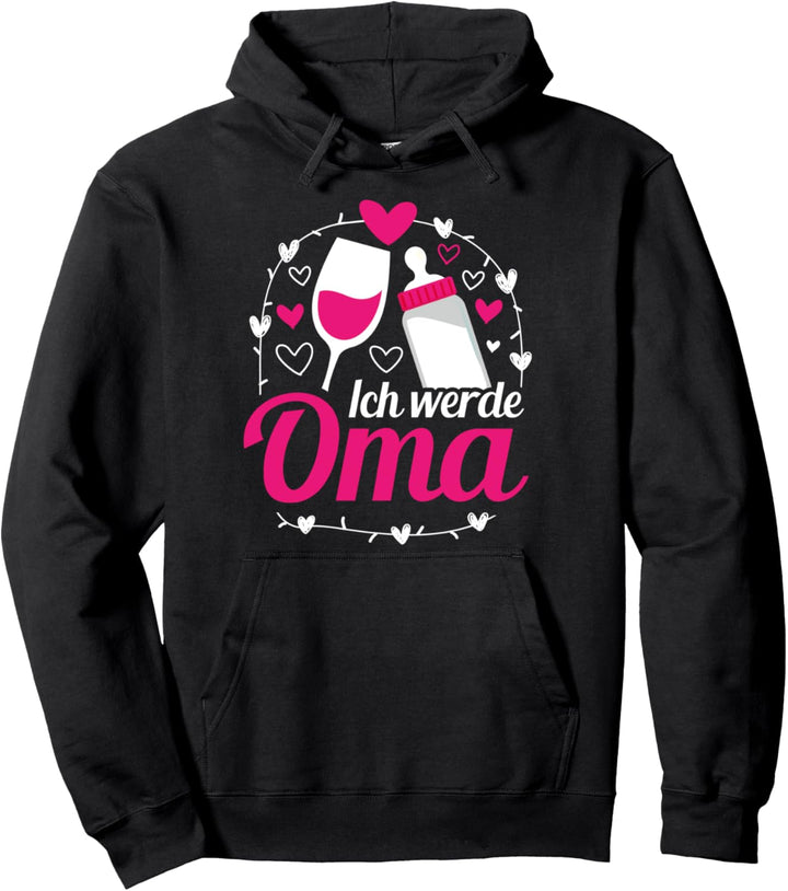 Ich werde Oma 2024 Überraschung zur Geburt Loading Pullover Hoodie