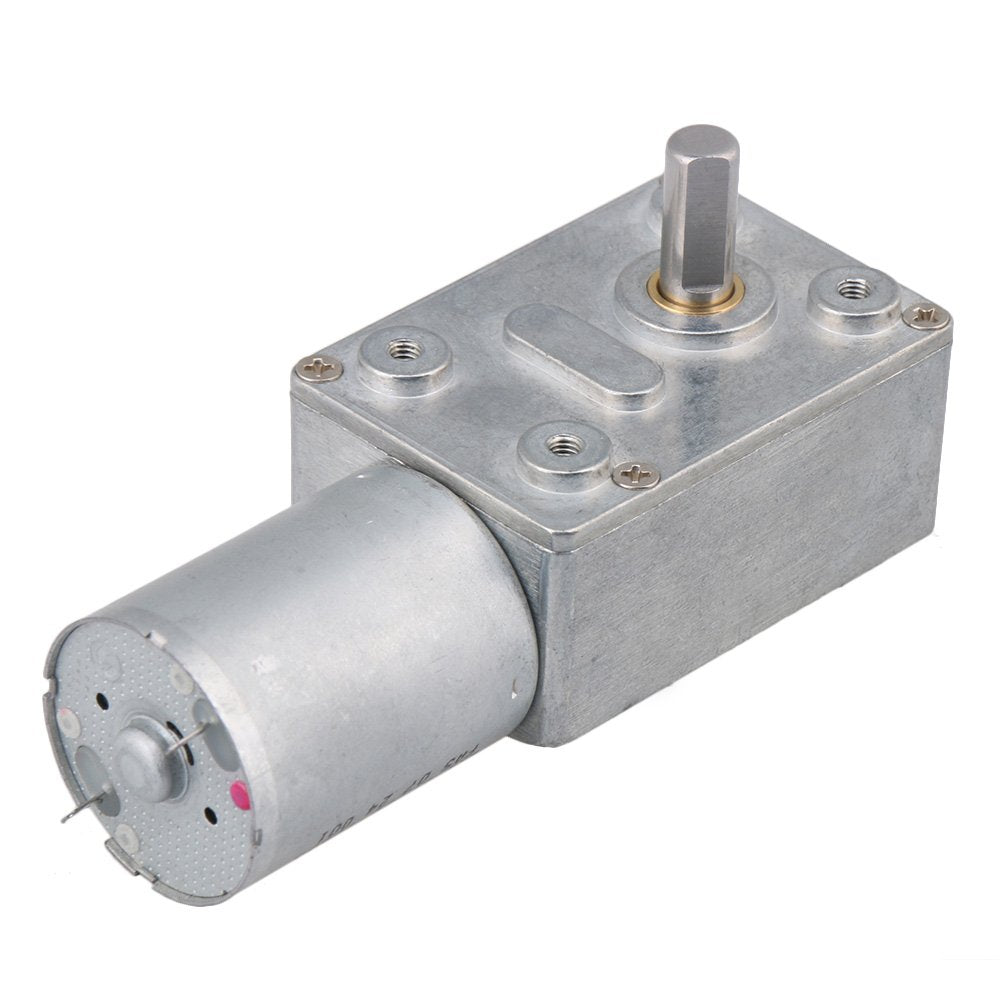 BQLZR DC 12V 2RPM Quadratisch hohe Drehmomente Turbo Schnecken Getriebe Motor Rechtwinklig Getriebem