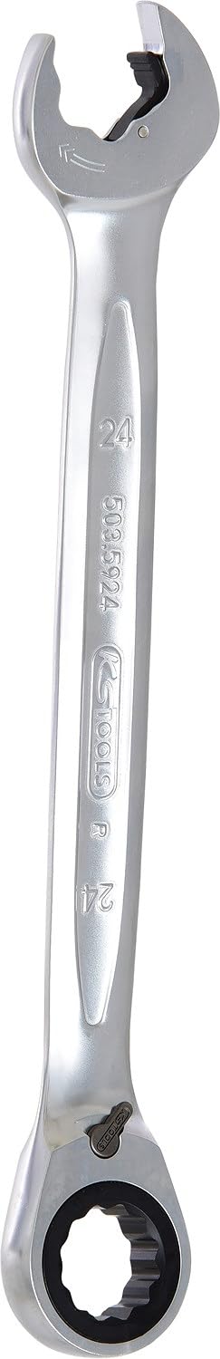 KS Tools 503.5924 DUO GEARplus Ringmaulschlüssel,Maul-Ratschenfunktion 24mm, umschaltbar, 24mm