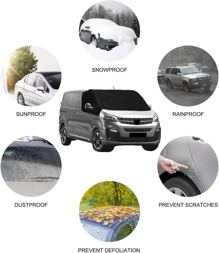 Frontscheibe Wrap Cover für Opel Vivaro 2014-2019, Luxus 600D Auto Windschutzscheiben Abdeckung, was