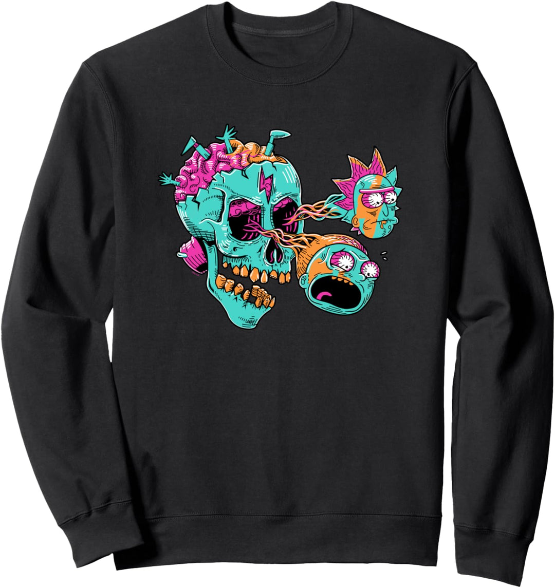 Adult Swim Rick & Morty Eyeball Skull Sweatshirt