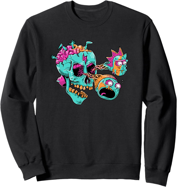 Adult Swim Rick & Morty Eyeball Skull Sweatshirt