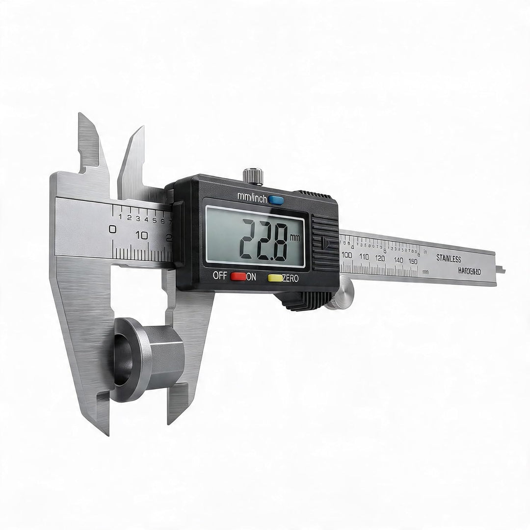 Digitaler Messschieber, jj-shop24 Schieblehre Messlehre, Messung 0-150 mm LCD-Display, Metall, Edels