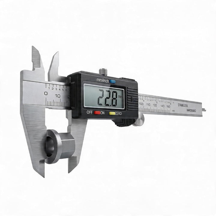 Digitaler Messschieber, jj-shop24 Schieblehre Messlehre, Messung 0-150 mm LCD-Display, Metall, Edels