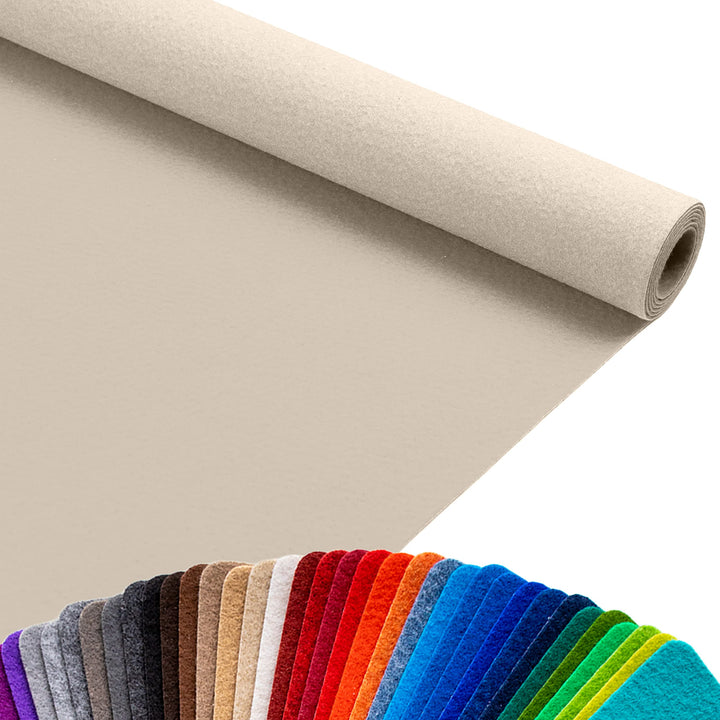 Primaflor Event-Teppich Meterware Podium - Creme, 1,50m x 20,00m, Viele Farben, Rutschfester Gangläu