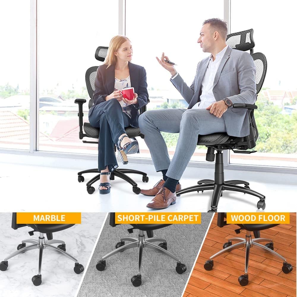 Bürostuhl Rollen 11mm Hartbodenrollen für Bürostühle 5er Set Ersatzrollen Schreibtischstuhl Rollen,