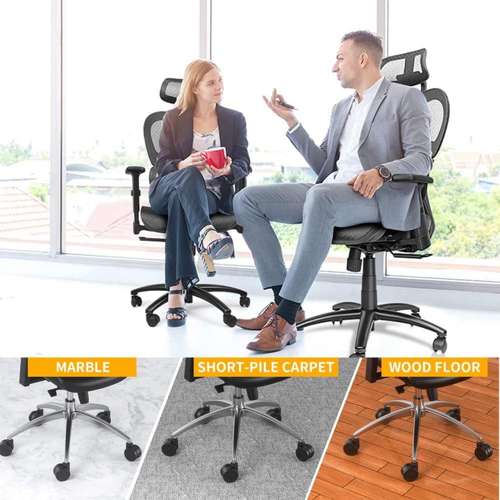 Bürostuhl Rollen 11mm Hartbodenrollen für Bürostühle 5er Set Ersatzrollen Schreibtischstuhl Rollen,