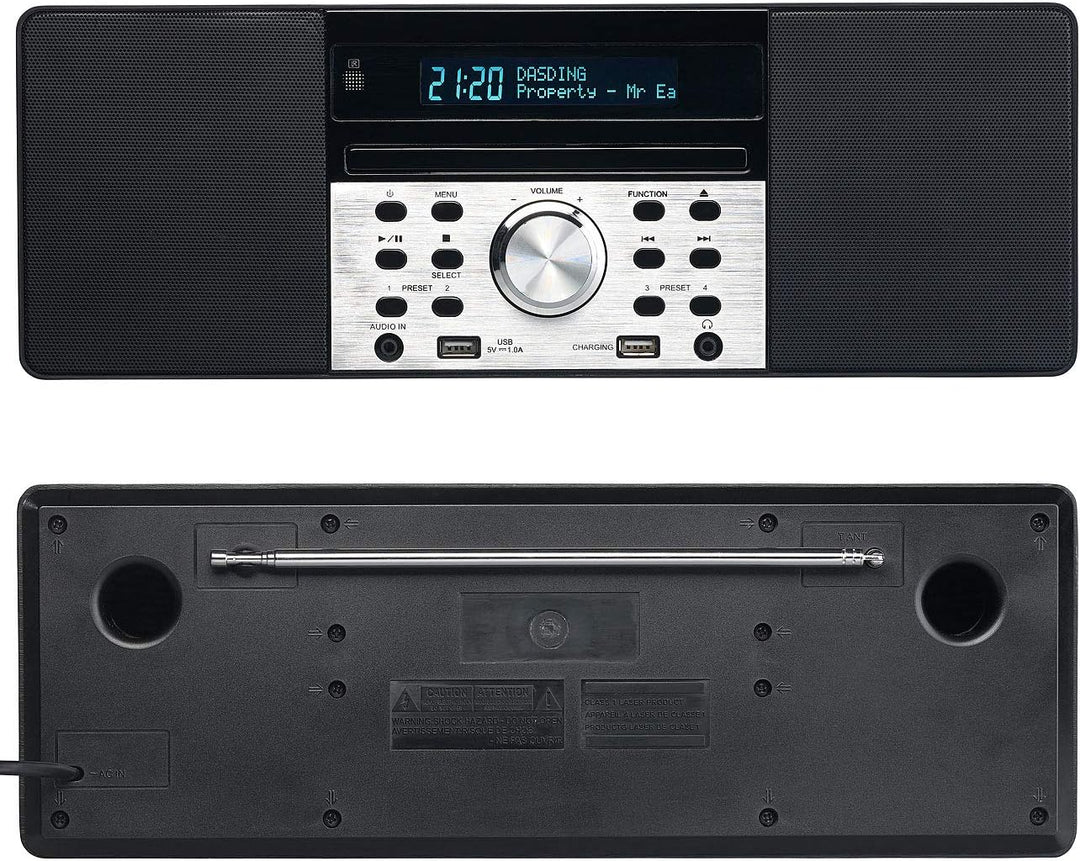 VR-Radio Radio CD: Digitalradio mit DAB+, FM, Bluetooth, CD, Audio-Player, USB-Port, 60 W (DAB Radio
