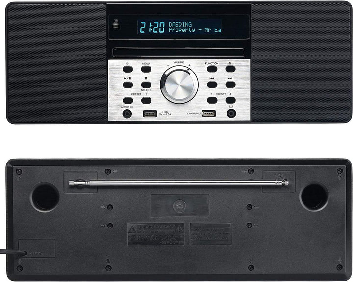 VR-Radio Radio CD: Digitalradio mit DAB+, FM, Bluetooth, CD, Audio-Player, USB-Port, 60 W (DAB Radio