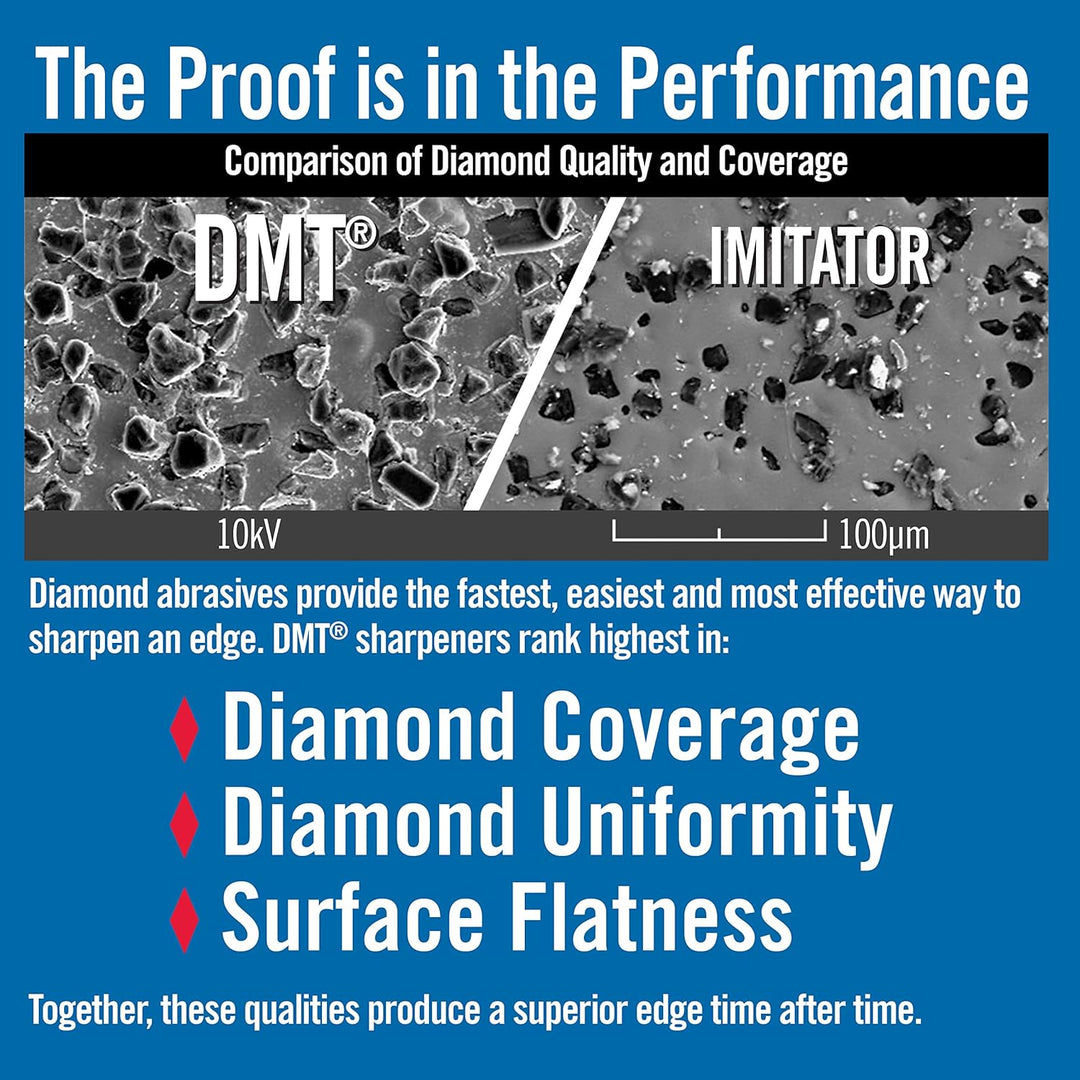DMT Dia-Sharp Schärfblock, durchgehende Diamantbeschichtung, extra-fein, 20,3 cm / 8 Zoll, D8E Extra