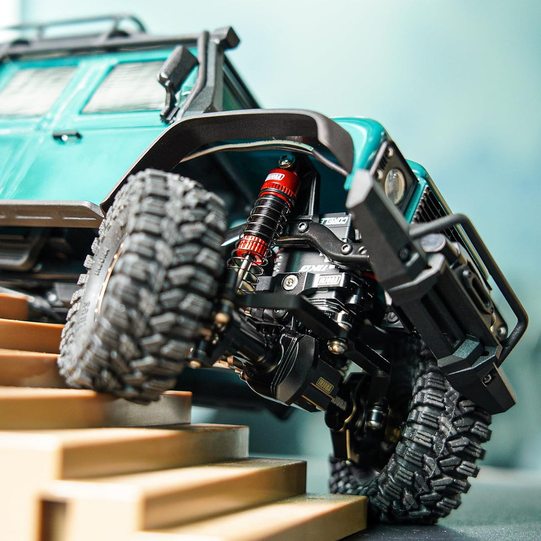 INJORA 53mm Stossdämpfer - Öl Dämpfer mit Gewinde für TRX4M 1/18 RC Crawler Upgrade,Rot, Rot