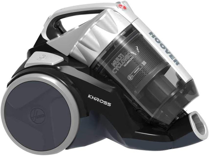 Hoover KHROSS Bodenstaubsauger, Abschleppen ohne Beutel, Schwarz und Grau, Home, 550W