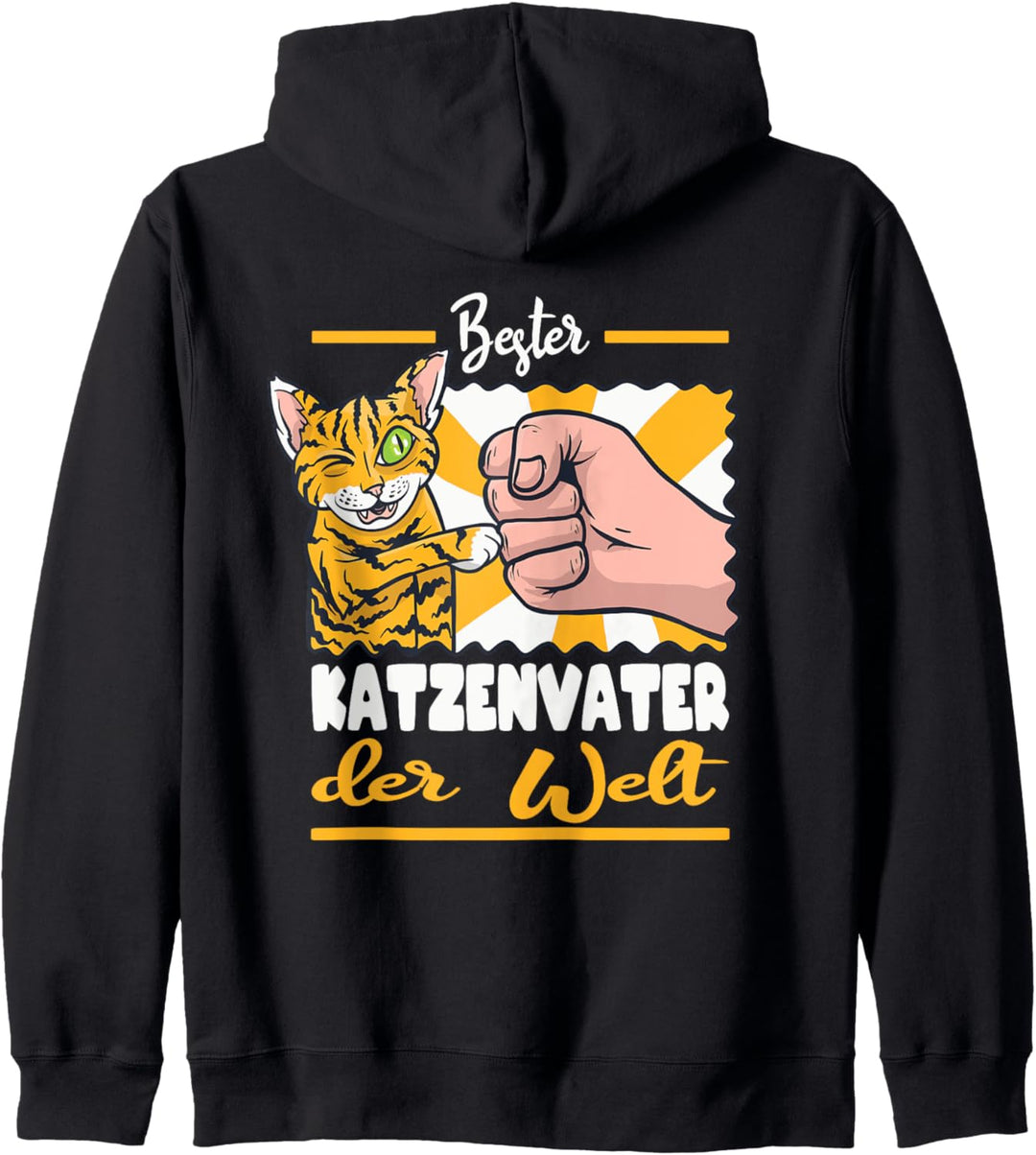 Bester Katzenpapa Der Welt Katzenvater Katze Katzen Papa Kapuzenjacke