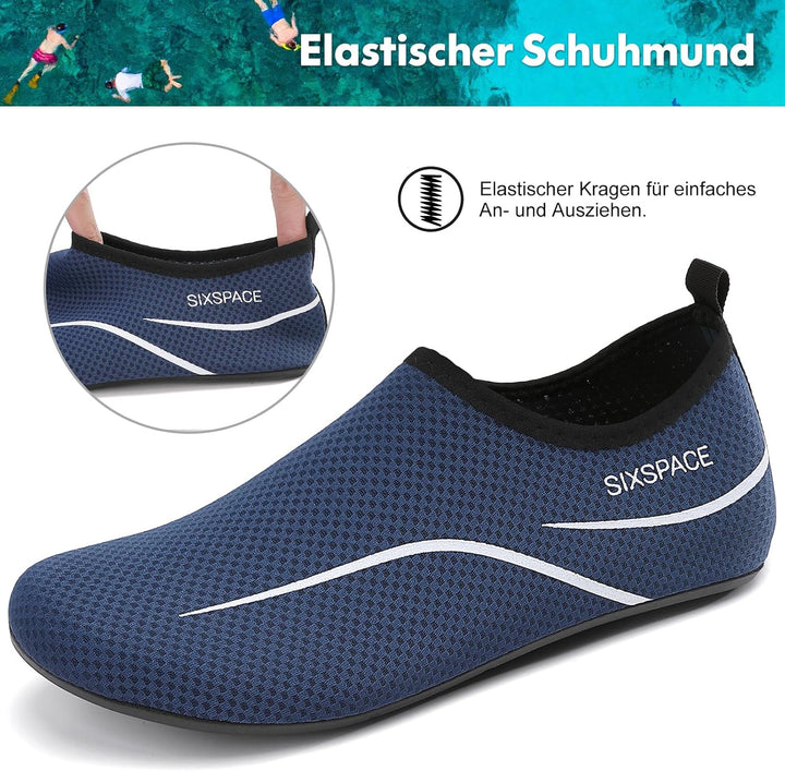 Sixspace Badeschuhe Wasserschuhe Strandschuhe Schnell Trocknend Schwimmschuhe Breathable Aquaschuhe