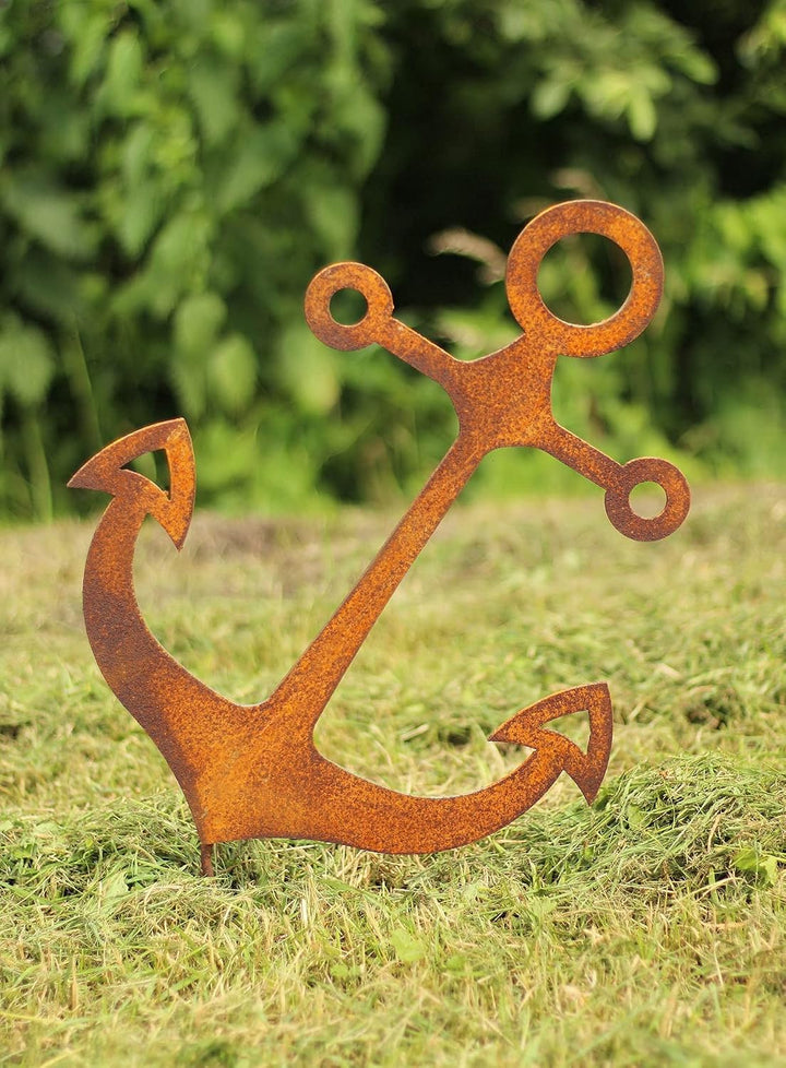 Rost Gartenstecker Anker 53 cm Edelrost Gartendeko maritim Gartendekoration
