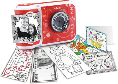 VTech KidiZoom Print Cam – Sofortbild-Kinderkamera mit Druckfunktion & Intenso microSDXC 64GB Class