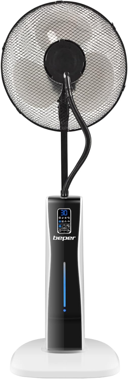 BEPER VE.510 Ventilator mit Wasserkühlung mit Rädern - Standventilator mit Fernbedienung, Timer, Luf