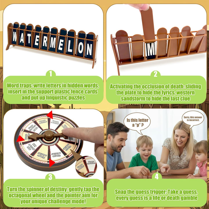 Magnetisches Hangmen Spiel, Ratespiel Erraten Sie das Wort Bevor Hank Zu Tode Hängen, Reisespiel für