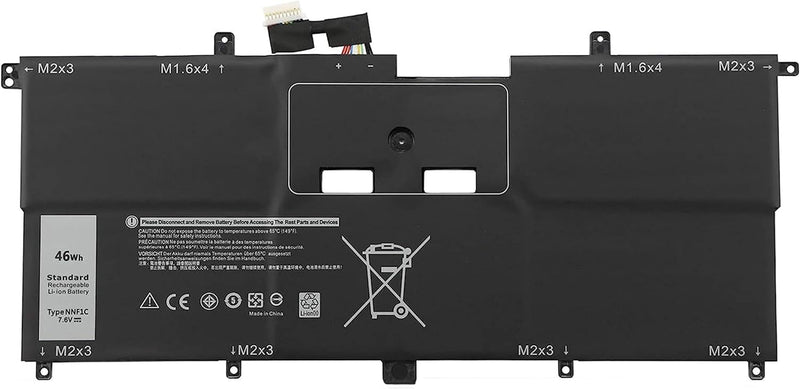 AKKEE NNF1C Laptop Akku für Dell XPS 13 9365 2-IN-1 2017 P71G P71G001 XPS 13-9365-D1605TS XPS 13-936