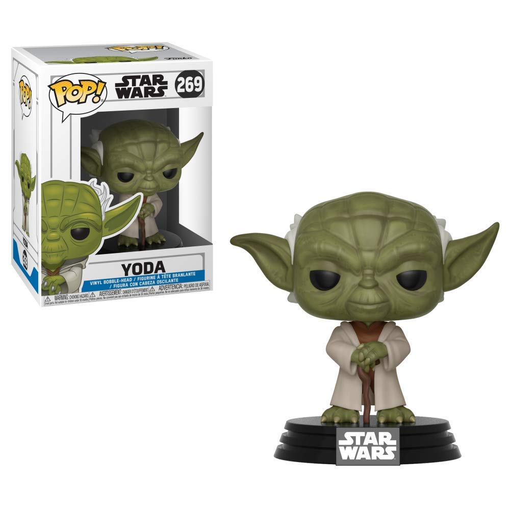Funko POP! Bobble: Star Wars: Clone Wars: Yoda - Vinyl-Sammelfigur - Geschenkidee - Offizielle Hande