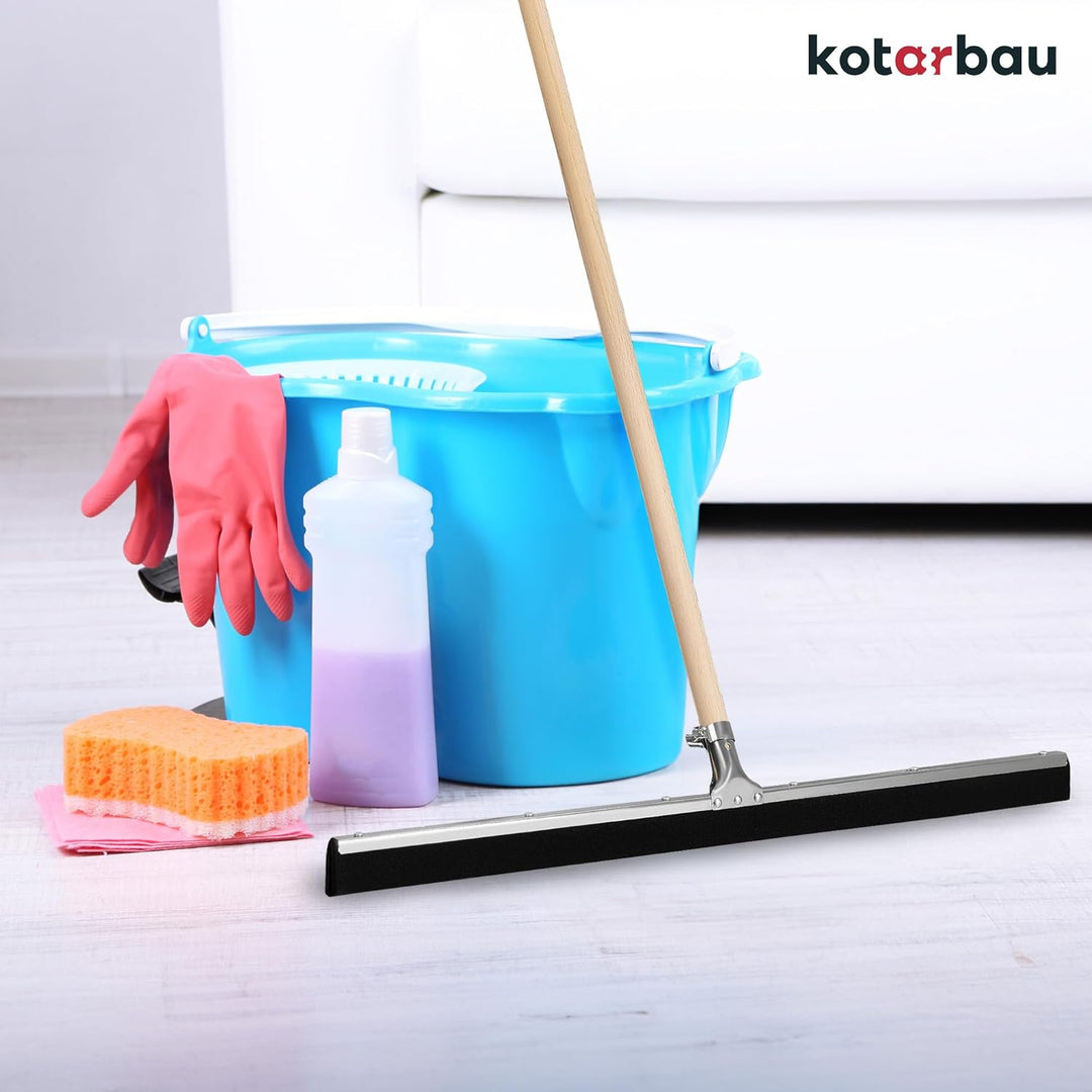 KOTARBAU® Gummiabzieher - Wasserschieber - 75 cm – Bodenabzieher - Schaumstoff-Wasserabzieher – für