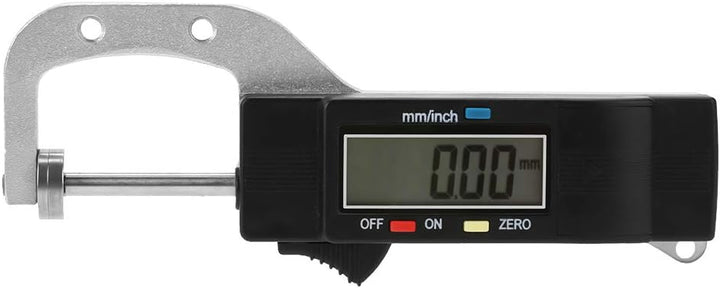 Hilitand Dickenmessgerät, 0–25 mm, horizontal, elektronisches Werkzeug zur Messung der Dicke, mit di