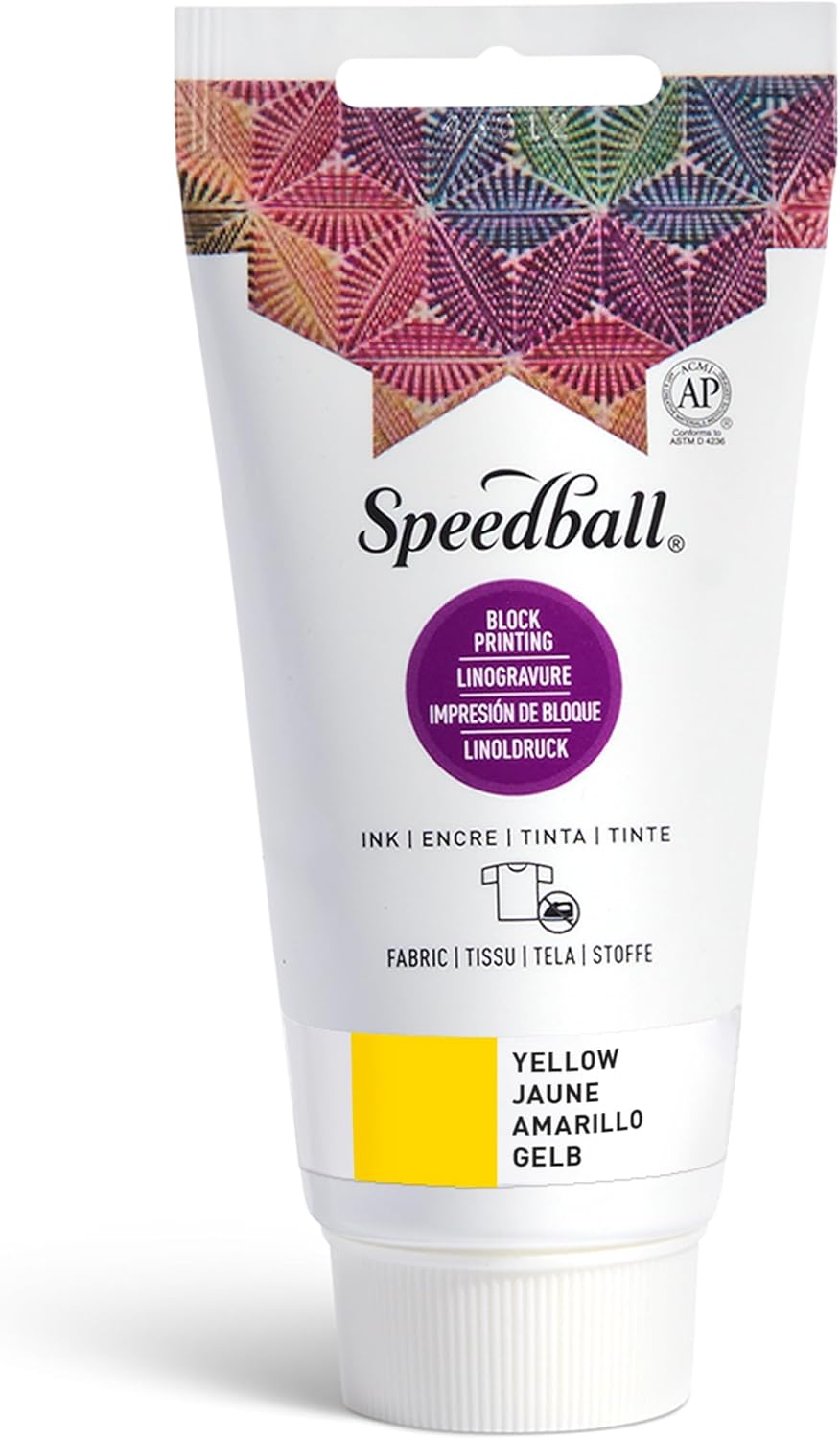 Speedball 3575 75 cc Stofftinte, Gelb, 60 ml, Gelb