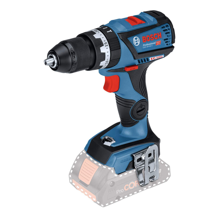 Bosch Professional 18V System Akku Schlagbohrschrauber GSB 18V-60 C (max. Drehmoment: 60 Nm, Bohr-Ø