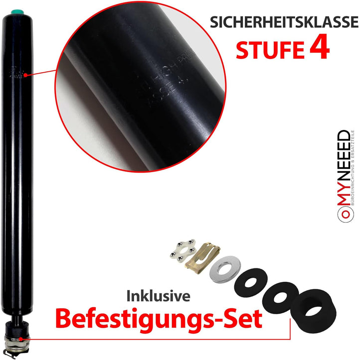 MYNEEED Gasdruckfeder Bürostuhl Ersatzteile Compact - Ersatz Gasfeder bis 200 kg für Drehstuhl Chefs