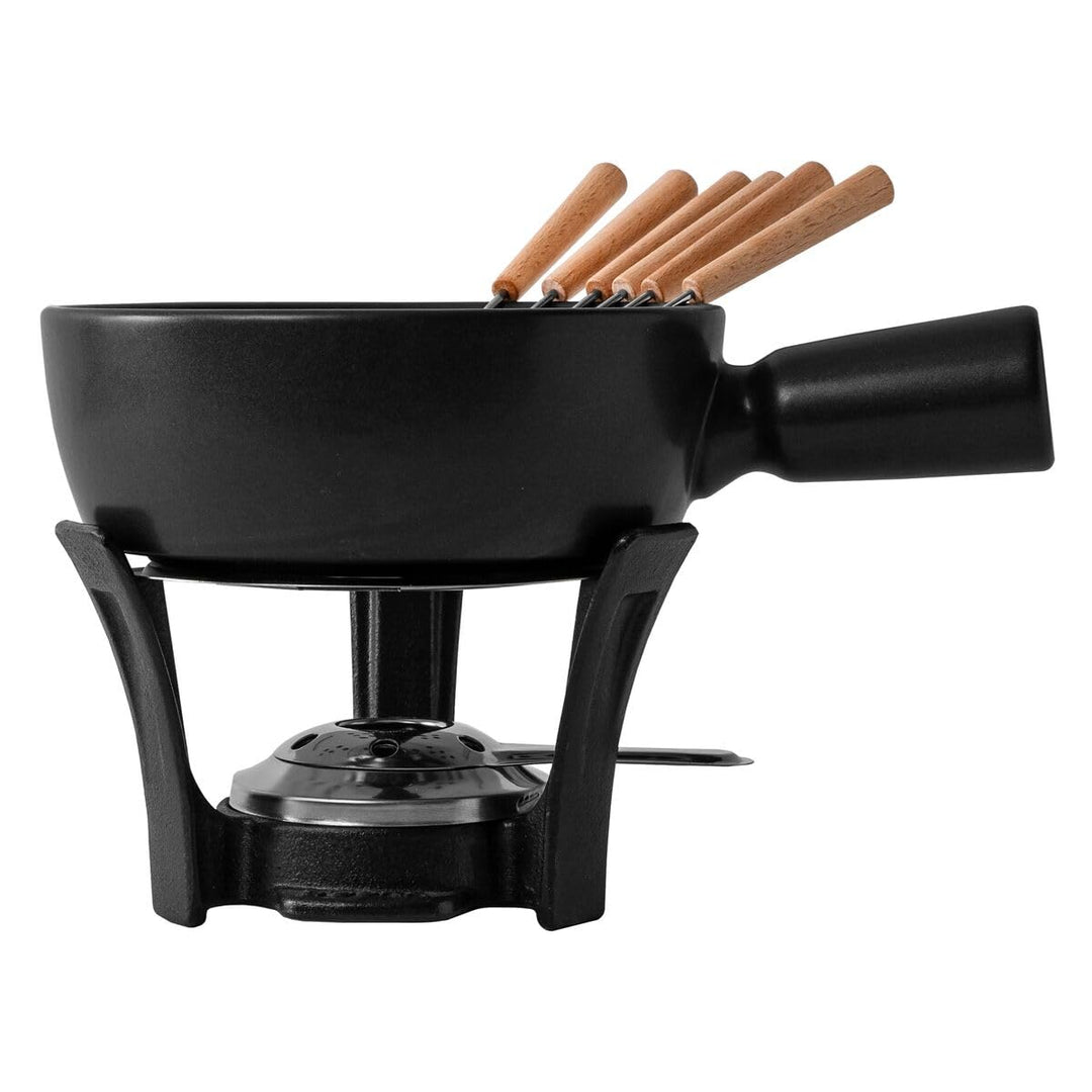 Boska Fondue-Set Nero/robuster Look / 1,3 L/Keramik/Gusseisen/Silber/Schwarz / 290 x 200 x 160 mm 30