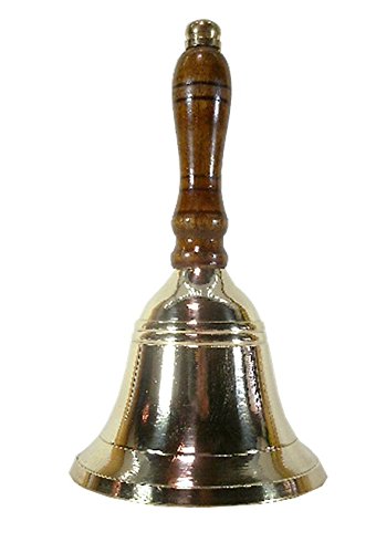 Tischglocke aus Messing antik 17 cm