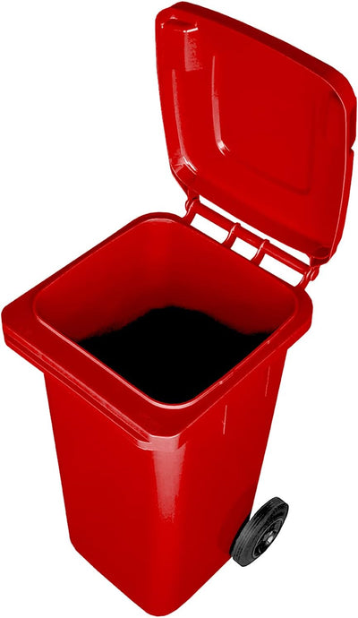 Jestic Mülltonne 120 240 mit leisen Gummirädern für getrennte Mülltrennung, Recycling innen aussen E