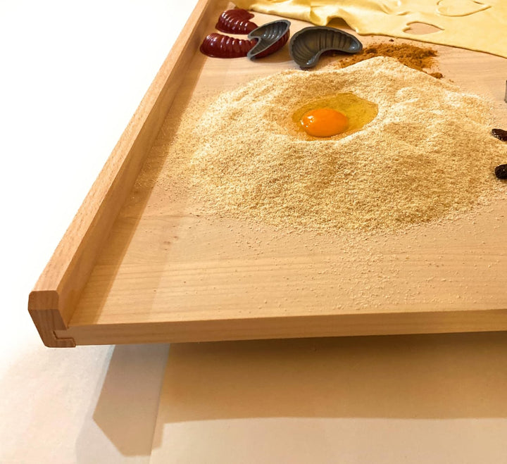 CULIMI Holzbackbrett - Teigbrett Nudelbrett 100x60 cm Brotbretter Holz Küchenutensilien - Holzbrett