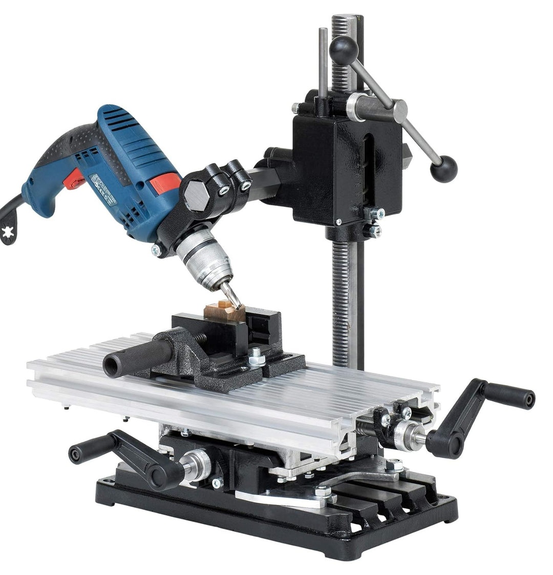 WABECO 2-Achsen Koordinatentisch K400 400 x 180 mm mit Spannpartzen Satz 58-teilig Kreuztisch Bohrti