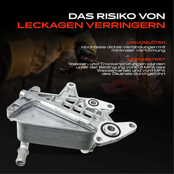 Frankberg Ölkühler Motoröl Automatikgetriebe für Octavia III 5E3 NL3 NR3 5E5 5E6 1.6L 2014-Heute 09G