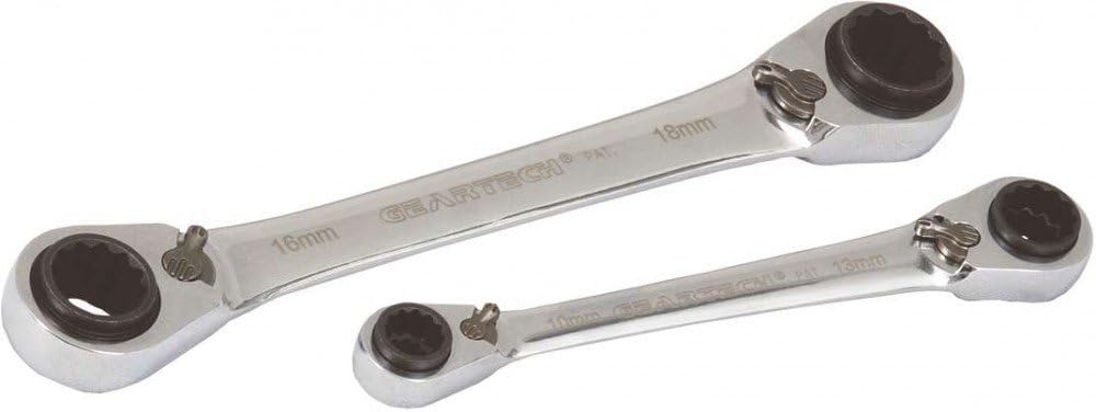 Projahn GearTech 4-in-1 Doppelring Schlüssel 8 x 10 - 12 x 13 mm 390813