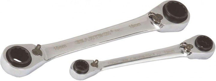 Projahn GearTech 4-in-1 Doppelring Schlüssel 8 x 10 - 12 x 13 mm 390813