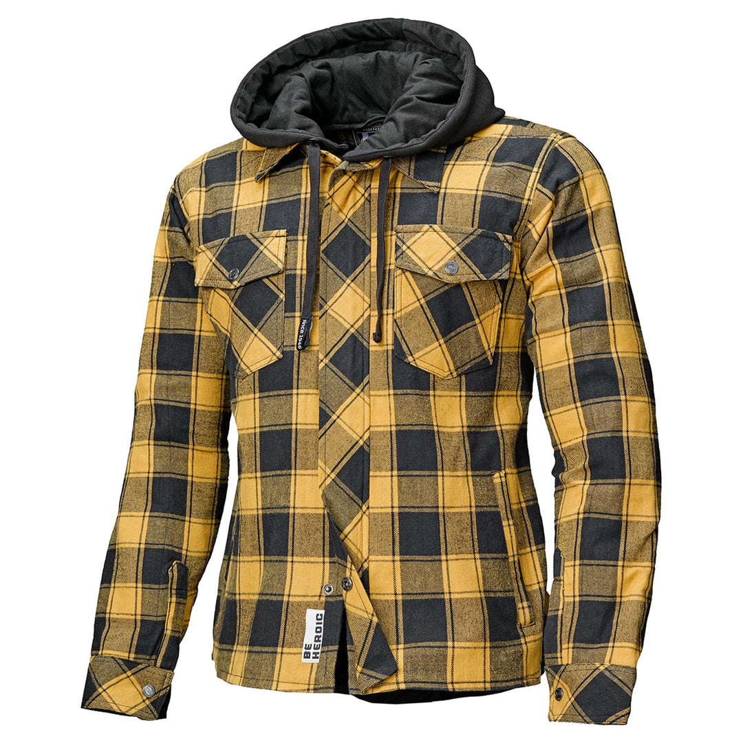 Held Lumberjack II Motorrad Textiljacke Schwarz/Gelb L