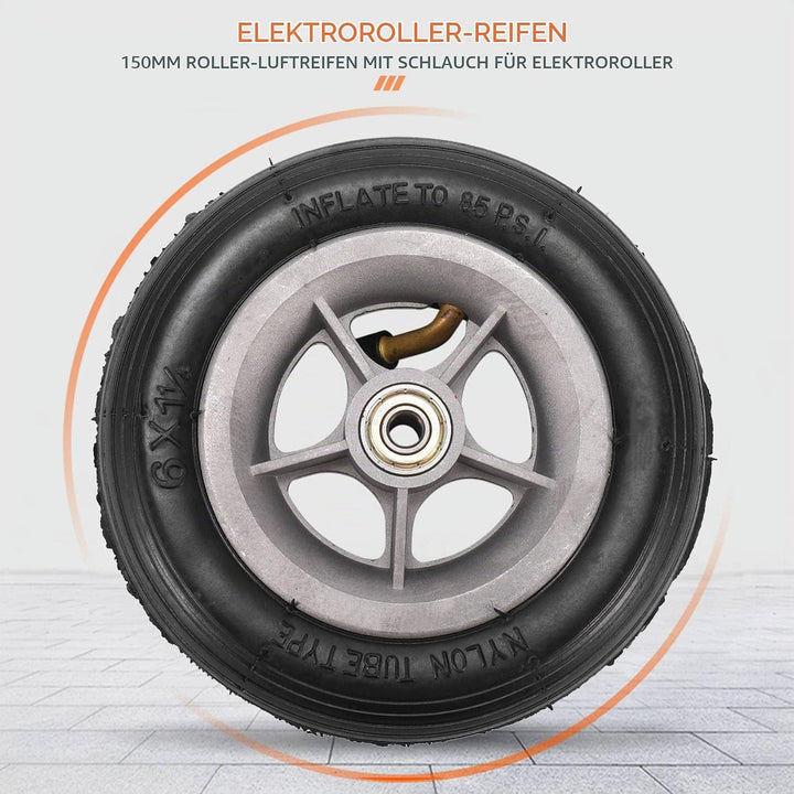 Dropfree 6X1 1/4 Reifen 150MM Scooter Inflations Rad Schlauch Reifen für Elektro Roller